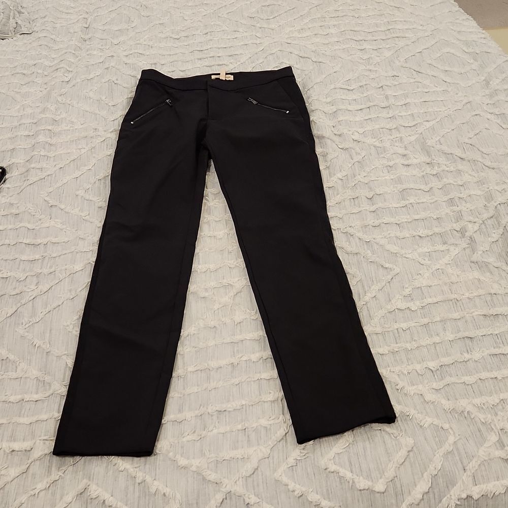 Beautiful black Rebecca Taylor skinny tuxedo style pants size 2!